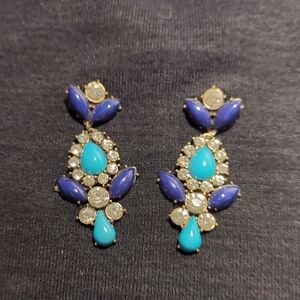 Elegant Blue and Turquoise Earrings